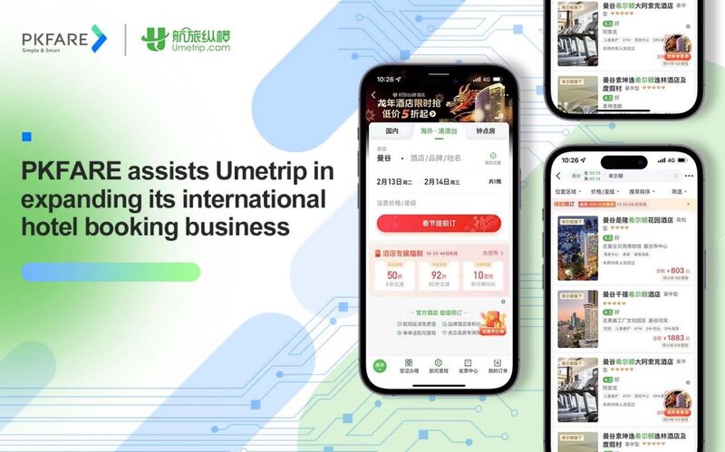 PKFARE partners with Umetrip to expand its international hotel booking business